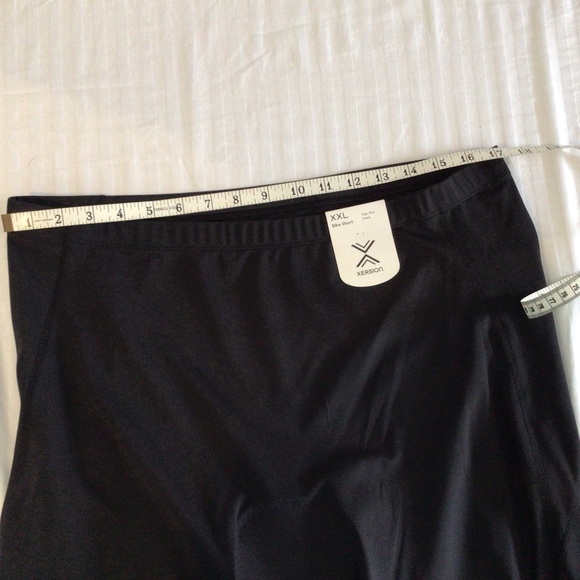 Xersion Bike Shorts High Rise Fitted, Anti-order, patted seat for comfort, XXL - Picture 3 of 7